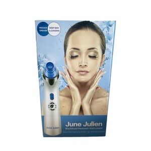 NEW June Julien Blackhead Remover Vacuum Wrinkle Smoother Blue